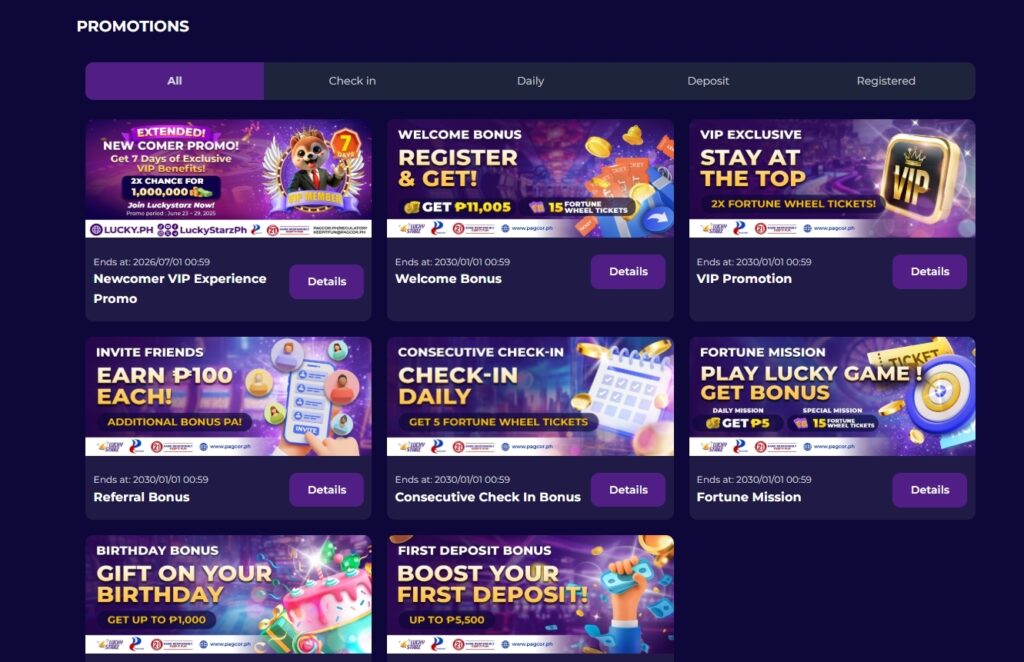 Luskystarz Bonuses and Rewards