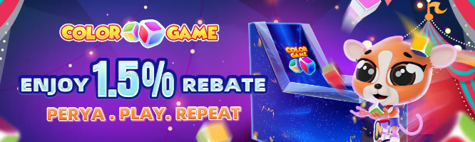 ColorGame Unlimited Rebates: 1x Wagering Requirement and Up to 1.5% Rebate Rates!