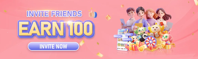 INVITE YOUR FRIENDS: Get ₱100 with Only 1x Wagering Requirement