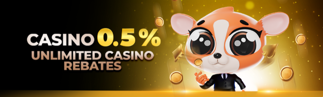 Casino Unlimited Rebates: Just Play Casino Games to Get Up to 0.5% Rebate 