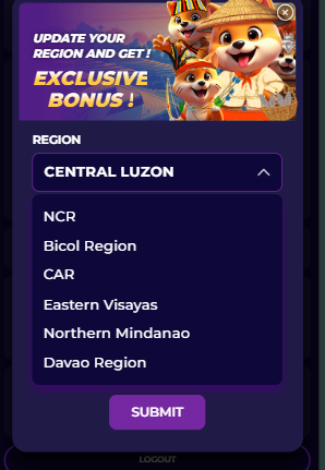 Lucky update your region 