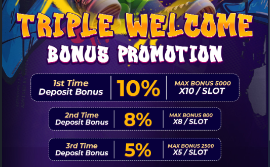 Triple Welcome Bonus