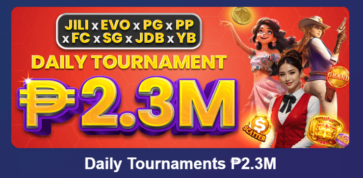 Daily Tournament ₱2.3M: Join the Leaderboard!