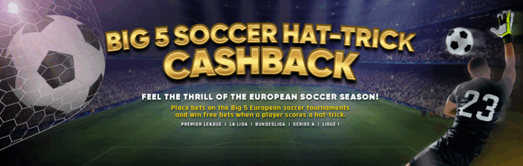Big 5 Soccer Hat-Trick Cashback ：Get up to up to ₱2,500