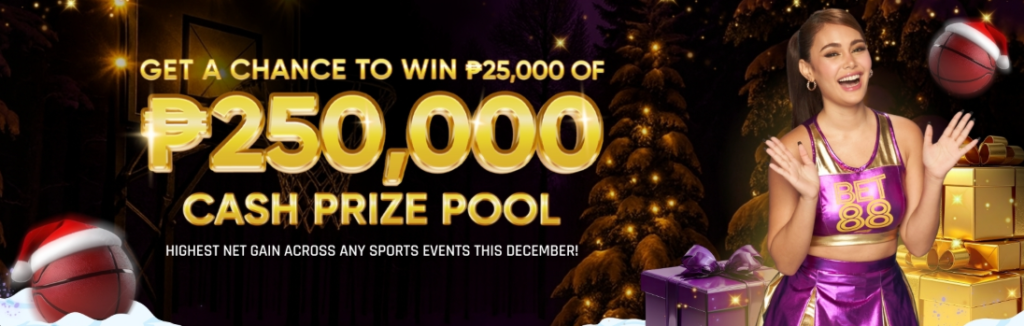 BET88 SPORTSBOOK TOURNAMENT: Total ₱250,000 Cash Prize Pool