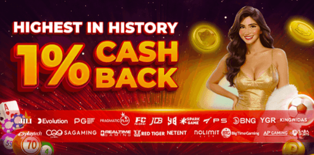 Highest in History 1% Cashback: ₱2,500/Day